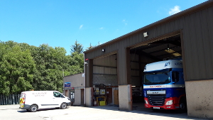 R A Howie based at Kemnay, Kintore, Inverurie,(near Aberdeen) Aberdeenshire, Scotland offer self storage (Kintore Kemnay Inverurie Aberdeenshire 
Aberdeen) container hire and storage facilities and truck and trailer maintenance including preparation for Ministry of Transport tests (MOTs)